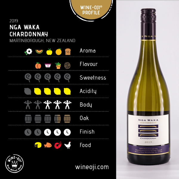 2019 Nga Waka Chardonnay, Martinborough, New Zealand