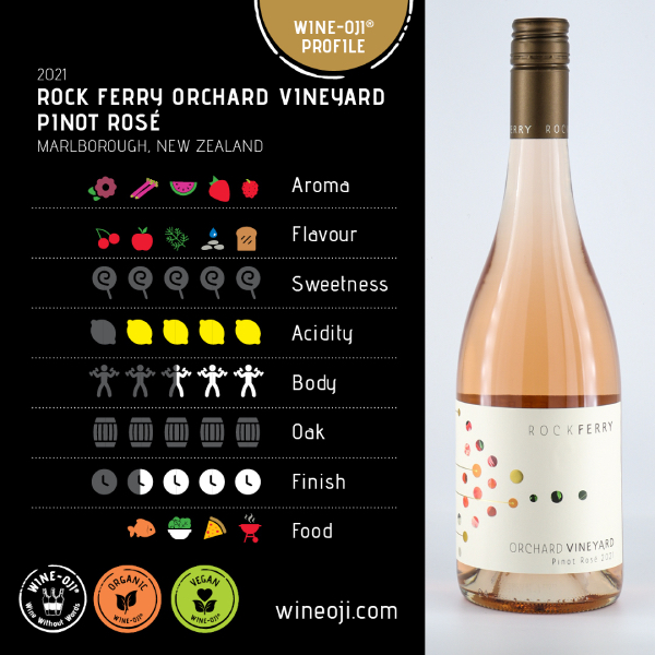 2021 Rock Ferry Orchard Vineyard Pinot Rosé, Marlborough, NZ