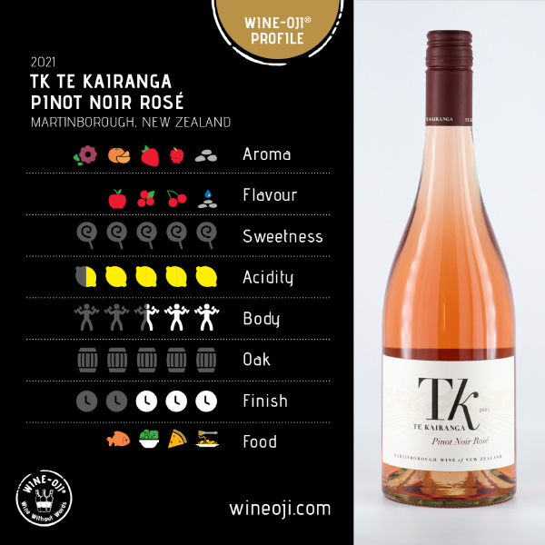 2021 TK Te Kairanga Pinot Noir Rosé, Martinborough, New Zealand