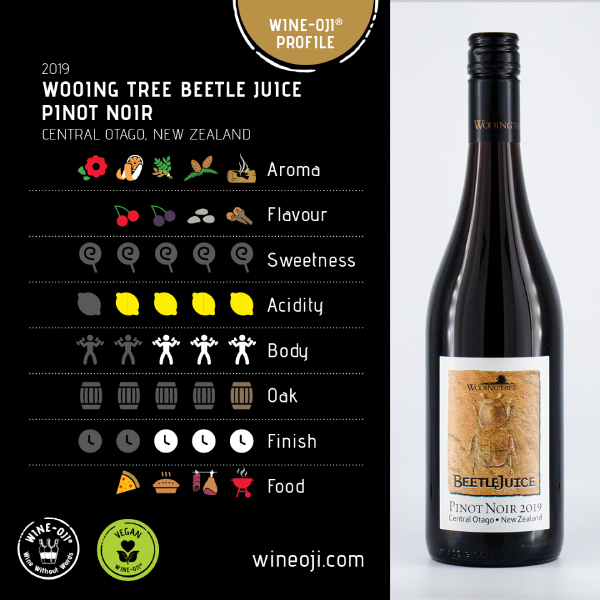2019 Wooing Tree Beetle Juice Pinot Noir, Central Otago, New Zealand